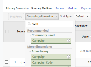 How to add the campaign dimension.  To gauge the quality of traffic from campaigns.